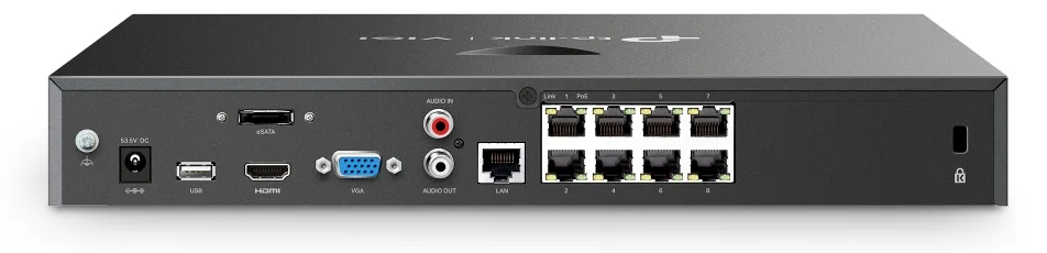 TP-LINK VIGI NVR2008H-8MP V1 - NVR - 8 Kanäle, Ansicht 3