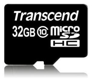 Transcend Flash-Speicherkarte - 32 GB - Class 10 - Class 10 von LumaTech