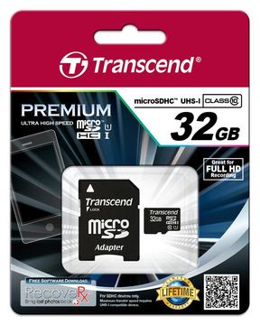 Transcend Flash-Speicherkarte - 32 GB - UHS Class 1 / Class10 von LumaTech