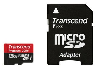 Transcend Premium - Flash-Speicherkarte (microSDXC-an-SD-Adapter inbegriffen)