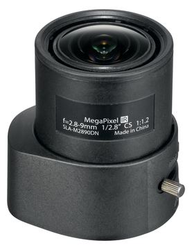 Hanwha Techwin SLA-M2890DN - CCTV-Objektiv - verschiedene Brennweiten - Automatische Irisblende - 9.1 mm (1/2.8") von LumaTech