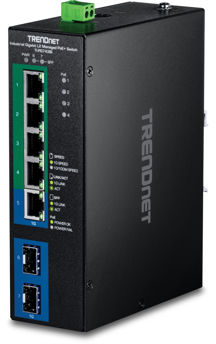 TRENDnet Industrial L2 - Switch - 1 Gbps