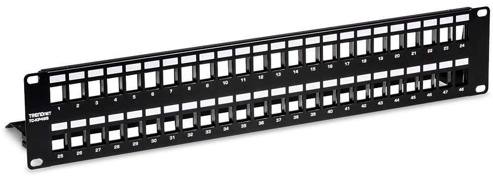 TRENDnet TC-KP48S - Patchpanel (Blindblech) - Rack montierbar - 2U - 48.3 cm (19)