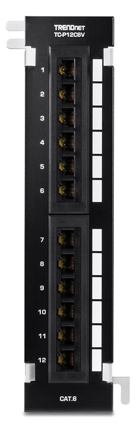 TRENDnet TC-P12C6V - Patch Panel - geeignet für Wandmontage