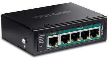 TRENDnet TI-B541 - Switch - industriell, mit PoE Pass-Through - 1 x 10/100/1000 (PoE++ Eingang) von LumaTech