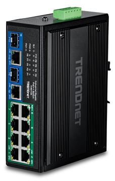 TRENDnet TI-BG108 - Version v1.0R - Switch - industriell - unmanaged - 8 x 10/100/1000 (PoE++) von LumaTech