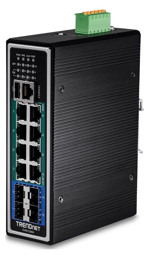 TRENDnet TI-PG1284I - Switch - L2+ - managed - 8 x 10/100/1000 (PoE+)