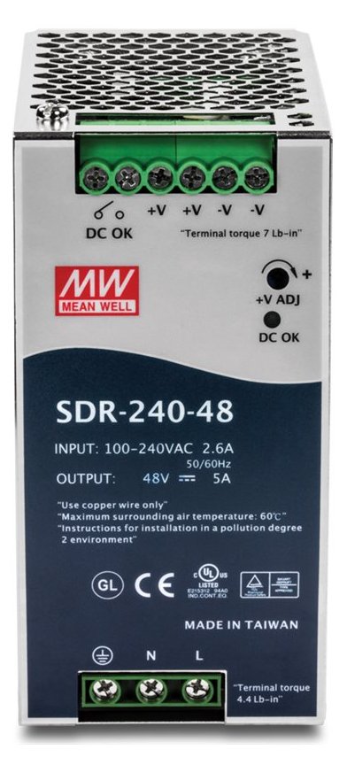 TRENDnet TI-S24048 - Netzteil (DIN-Schienenmontage möglich)