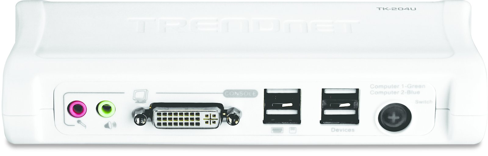 TRENDnet TK 204UK - KVM-/Audio-Switch - 2 x KVM/Audio