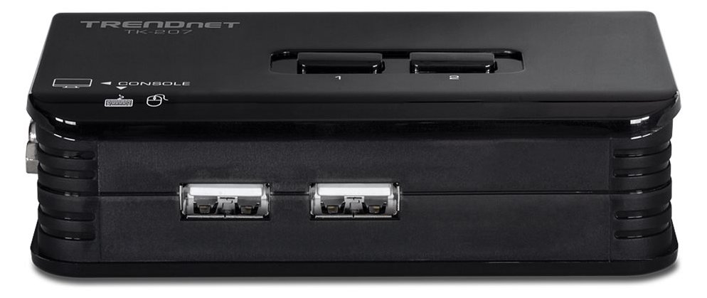 TRENDnet TK 207K - KVM-Switch - 2 x KVM port(s)