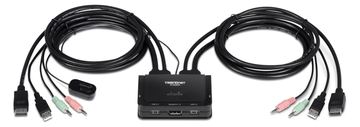 TRENDnet TK 220DPI - KVM-/Audio-Switch - 2 x KVM/Audio von LumaTech