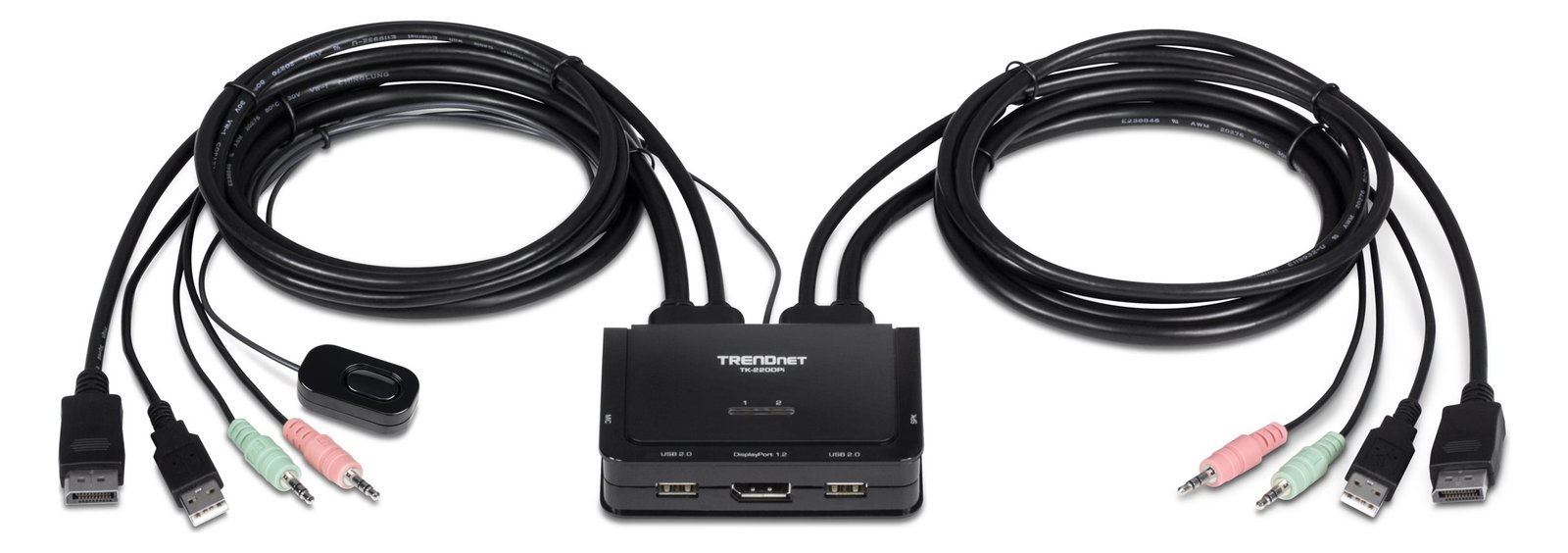 TRENDnet TK 220DPI - KVM-/Audio-Switch - 2 x KVM/Audio