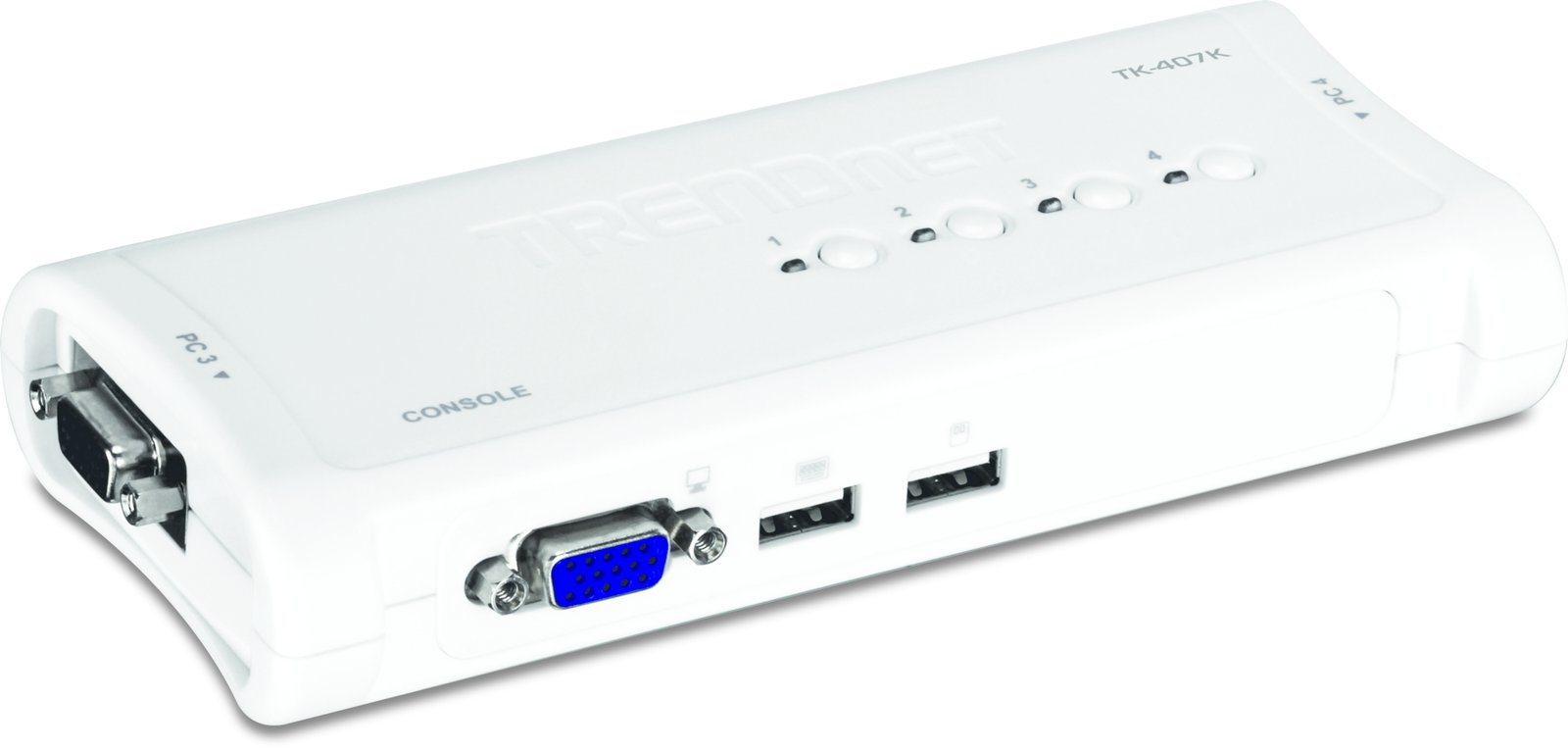 TRENDnet TK 407K - KVM-Switch - 4 x KVM port(s)