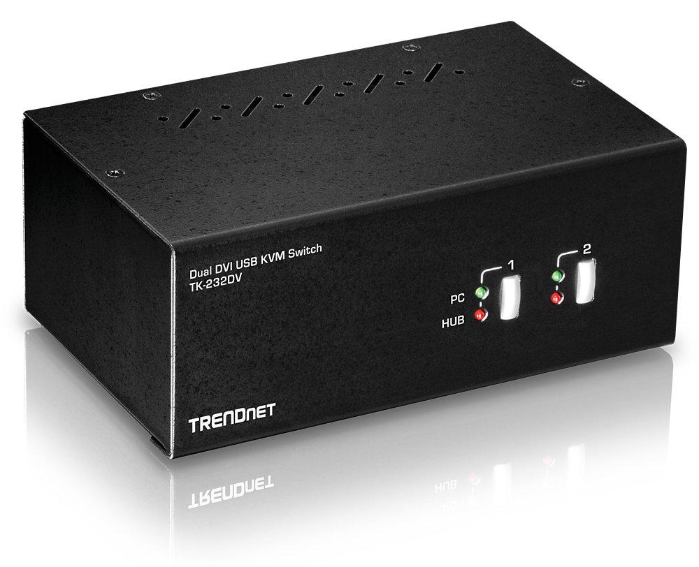 TRENDnet TK-232DV - KVM-/Audio-/USB-Switch - 2 x KVM/Audio/USB