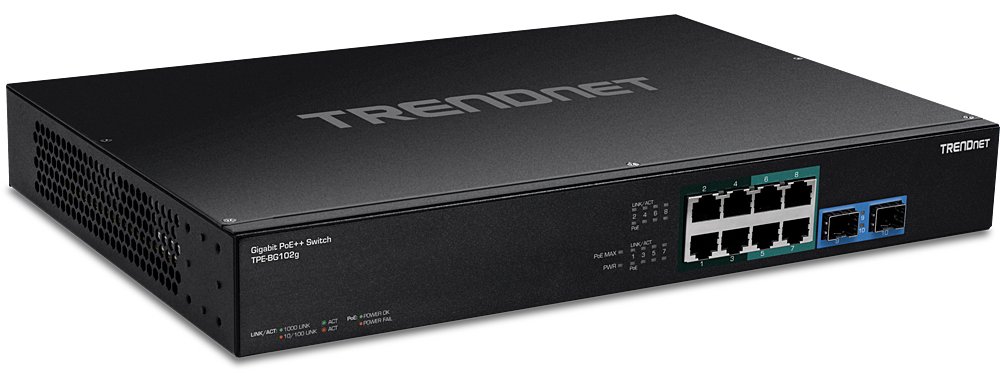TRENDnet TPE BG102G - Switch - unmanaged - 8 x 10/100/1000 (PoE++)