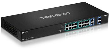 TRENDnet TPE TG182F - Switch - 16 x 10/100/1000 (PoE+) von LumaTech