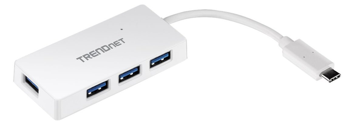 TRENDnet TUC-H4E - Hub - 4 x SuperSpeed USB 3.0 + 1 x USB-C