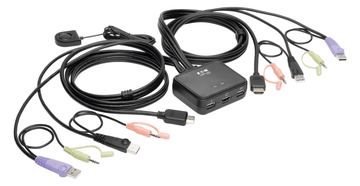 Tripp Eaton Tripp Lite series 2-Port USB/HD Cable KVM Switch with Audio/Video, Cables and USB Peripheral Sharing von LumaTech