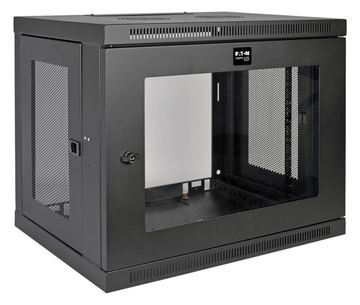 Tripp Eaton Tripp Lite Series 9U Wall Mount Rack Enclosure Server Cabinet w/ Acrylic Glass Front Door - Schwarz - 19 von LumaTech