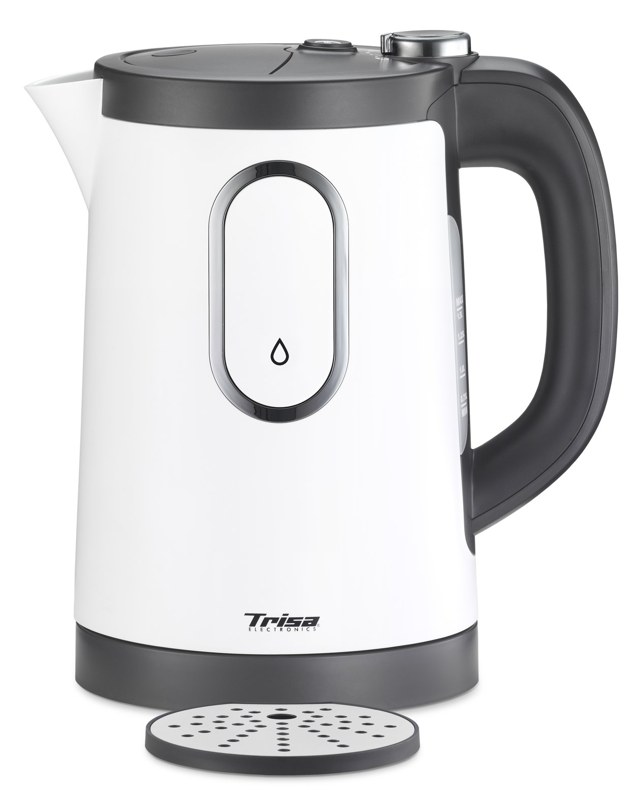 Trisa 6452.7045 - 1,5 l - 2400 W - Weiß - Kunststoff - Regelbare Temperatur - Wasserstandsanzeige