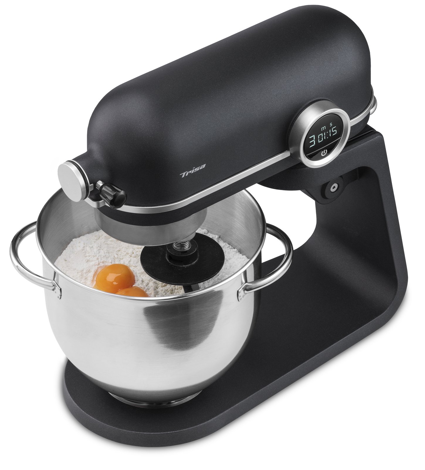 Trisa Kitchen Professional - 5,2 l - Schwarz - Edelstahl - Drehregler - Schlagen - Mixen - Rührer - 2 kg - 1 m