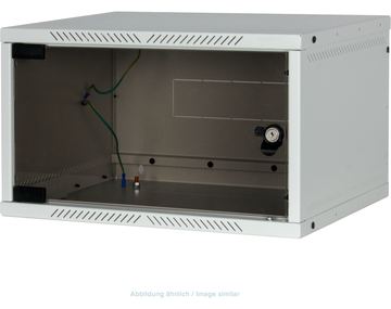 TRITON equip Flat Pack - Patch-Panel-Gehäuse - Hellgrau, RAL 7035 - 9U - 48.3 cm (19) von LumaTech