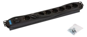 TRITON RAB-PD-X08-A1 - Stromverteiler (Rack - einbaufähig) - Ausgangsanschlüsse: 8 - 1U - 48.3 cm (19) von LumaTech