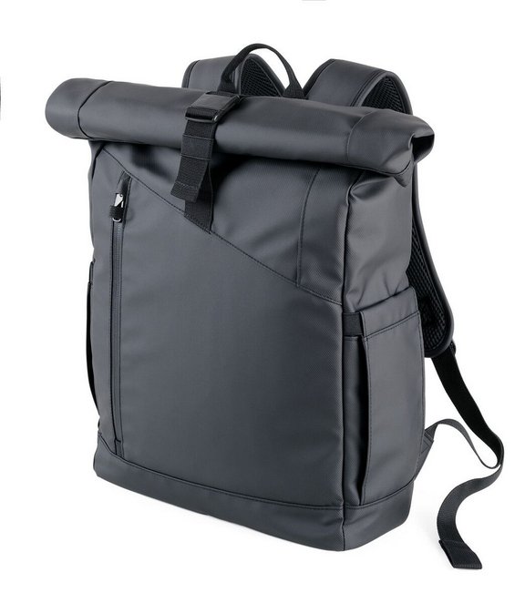 Troika Roll Top Rucksack TROIKA BLACK ROLL TOP (BBL51/BK)