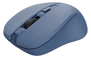 Trust Mydo - Maus - leise - rechts- und linkshändig - optisch - 4 Tasten - kabellos - 2.4 GHz - kabelloser Empfänger - Blau von LumaTech