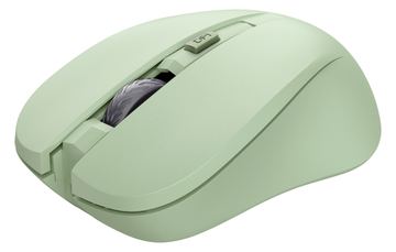 Trust Mydo - Maus - leise - rechts- und linkshändig - optisch - 4 Tasten - kabellos - 2.4 GHz - kabelloser Empfänger - Grün von LumaTech