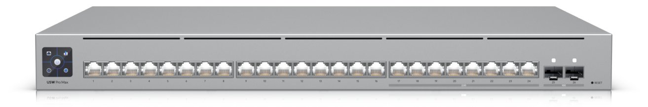 UbiQuiti UniFi Switch Pro Max 24 Port/8 x 2.5 GbE 16 2 SFP+ Ports - Switch - 112 Gbps