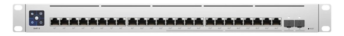 UbiQuiti UniFi Switch USW-Enterprise-24-PoE - Switch - L3 - managed - 12 x 100/1000/2.5G (PoE+)