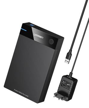 Ugreen 50422 - HDD / SSD-Gehäuse - 2.5/3.5 Zoll - SATA - Serial ATA II - Serial ATA III - 5 Gbit/s - USB - Schwarz von LumaTech