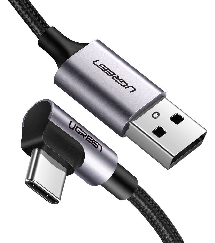 Ugreen 50941 - 0,91 m - USB A - USB C - USB 2.0 - 0,48 Gbit/s - Schwarz - Silber
