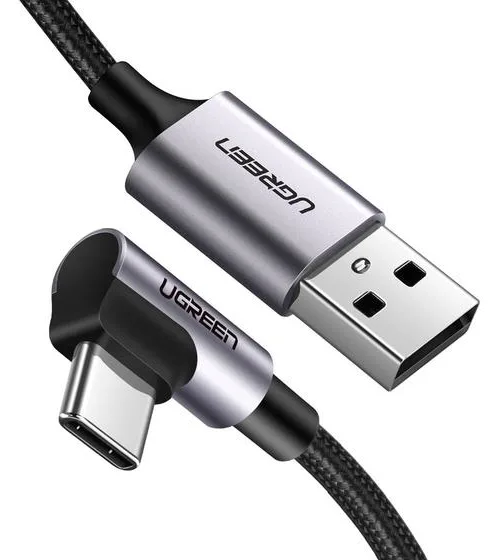 Ugreen 50941 - 0,91 m - USB A - USB C - USB 2.0 - 0,48 Gbit/s - Schwarz - Silber, Ansicht 2