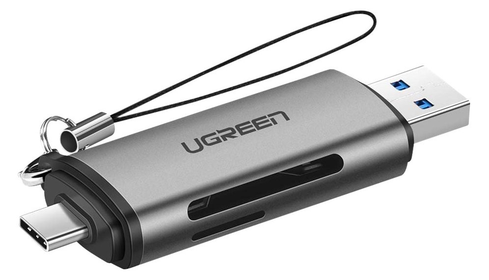 Ugreen Kartenleser - 2 in 1 (microSD, microSDHC, microSDXC, MMC, RS-MMC, SD, SDHC, SDXC)