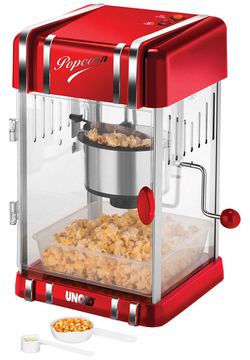 UNOLD 48535 Retro - Popcornmaker - 300 W - rot von LumaTech