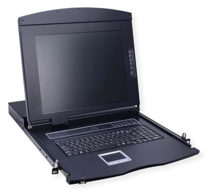 VALUE 48.26cm 19Zoll-KVM-Konsole 43cm 17Zoll TFT 16 9 VGA USB Tastaturlayout