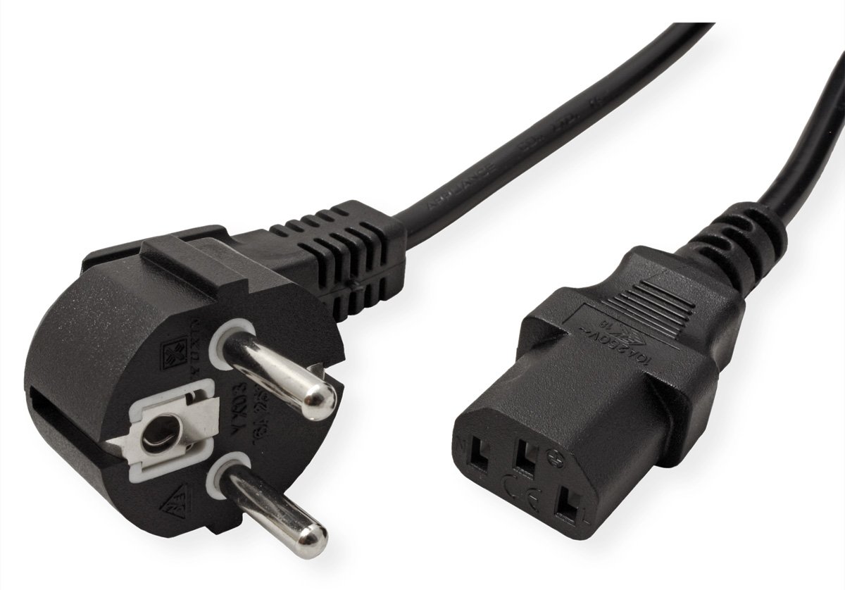 VALUE Netzkabel CEE 7/7 - C13 - Strom/Netzteil - Strom/Netzteil - 3 m