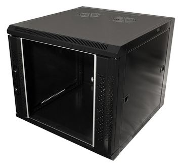 VALUE Schrank Netzwerkschrank - geeignet für Wandmontage - Schwarz, RAL 7021 - 6U - 48.3 cm (19) von LumaTech