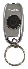 Varta L.E.D. METAL KEY CHAIN LIGHT - Schlüsselanhänger-Blinklicht - Chrom - LED - 15 lm - 11 m - CR2016
