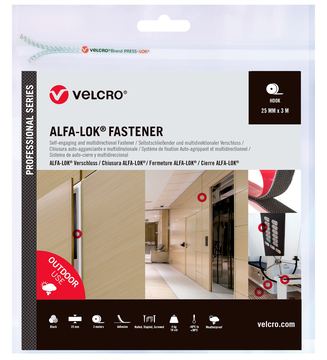 VELCRO Alfa-Lok Hakenband Schwrz VEL-PS20022 von LumaTech