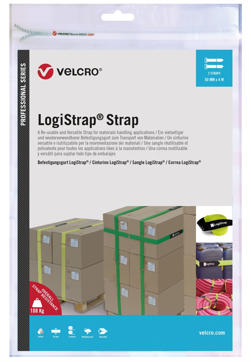 VELCRO Logistrap 50mm x 4m 2 St. Gelb VEL-PS20024