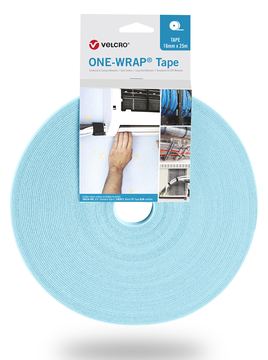 VELCRO One Wrap Band 25m 10mm Aqua VEL-OW64110 von LumaTech