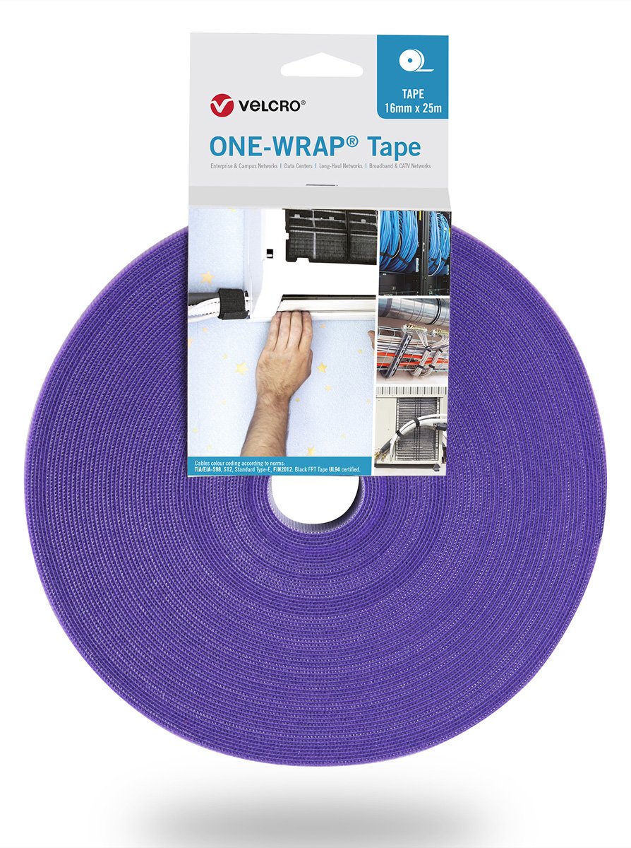 VELCRO One Wrap Band 25m 10mm Violett VEL-OW64107