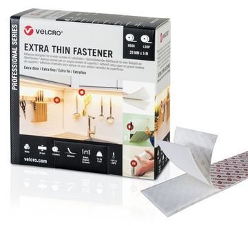VELCRO XThin je5m Hkn&Flschb 50mm Weiß VEL-PS20017 von LumaTech
