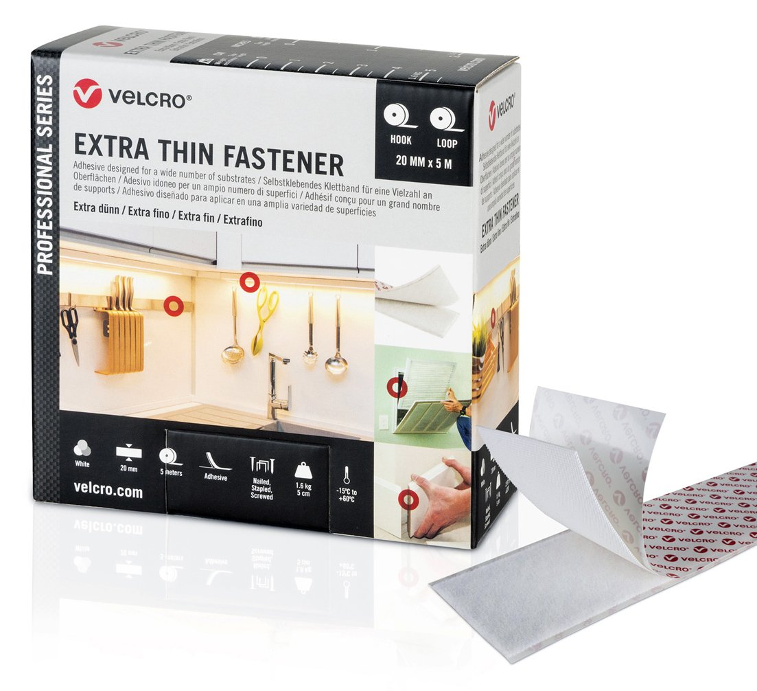 VELCRO XThin je5m Hkn&Flschb 50mm Weiß VEL-PS20017