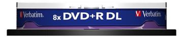 Verbatim 10 x DVD+R DL - 8.5 GB 8x - mattsilber von LumaTech