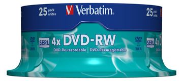Verbatim 25 x DVD-RW - 4.7 GB (120 Min.) 4x von LumaTech