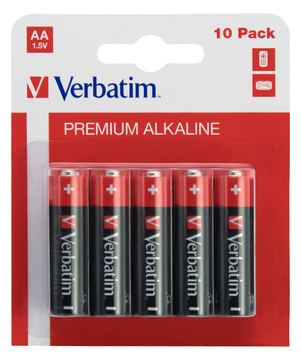 Verbatim Batterie 10 x AA / LR6 - Alkalisch von LumaTech